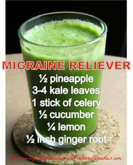 Migraine headache reliever drink