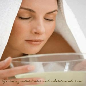 Steam remedy for acne