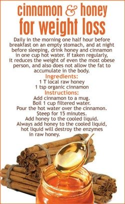 Cinnamon honey weight loss remedy