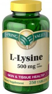 Lysine for cold sores and fever blisters