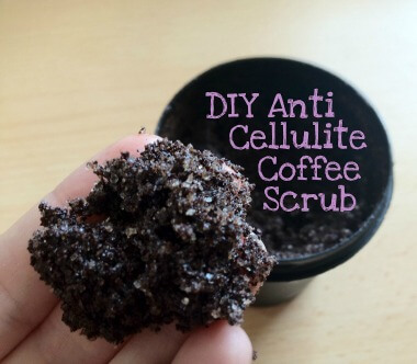 DIY home made coffee scrub for cellulite removal