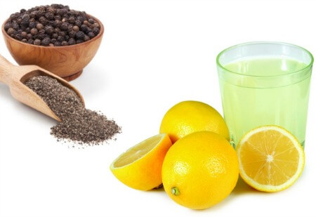 Lemon black pepper weight loss remedy